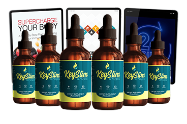Six bottles of KeySlim Drops